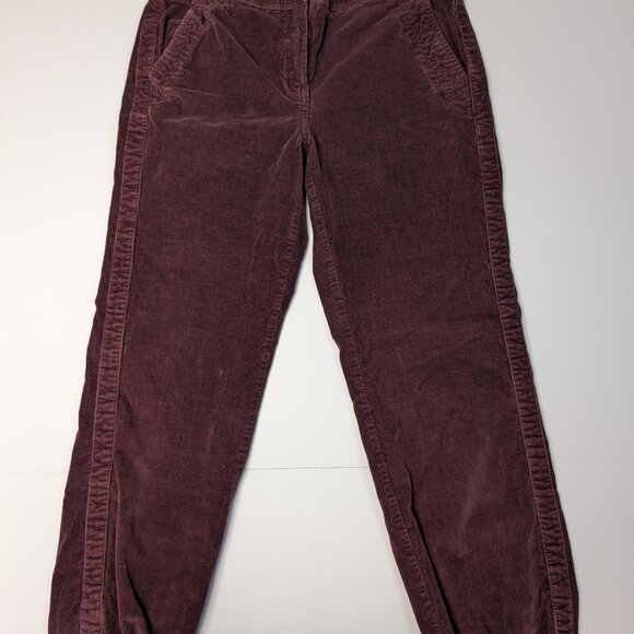 Women’s Boden Corduroy Pants Jogger Style Maroon Size 2P - Picture 1 of 9